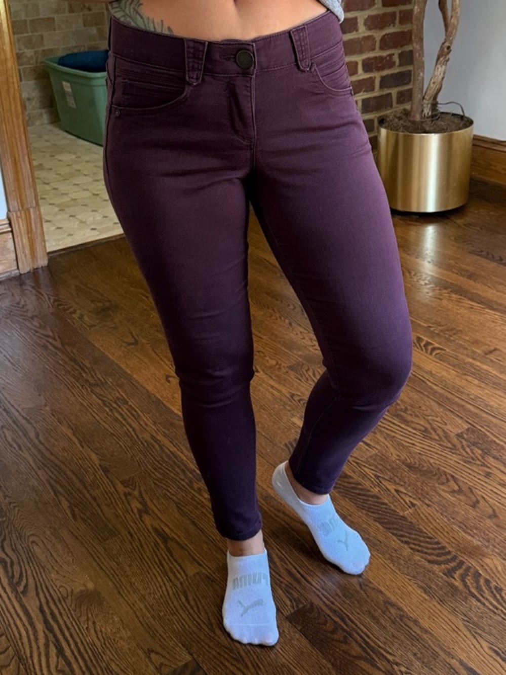 Democracy Skinny Jeans in Deep Plum